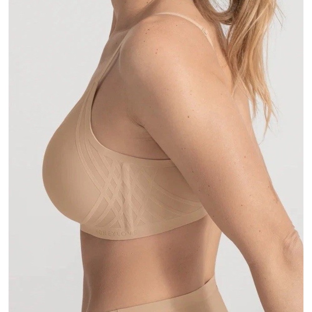 Honeylove Bra Silhouette‎ Sand Beige Wireless Size 3X Comfort NWOT - Picture 2 of 8